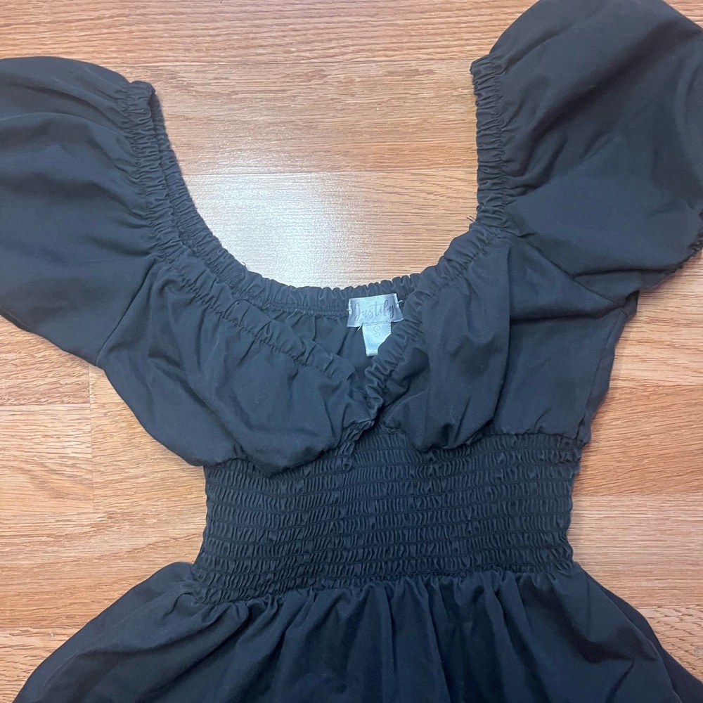 Justice Black Ruffle Dress - Picture 2 of 5